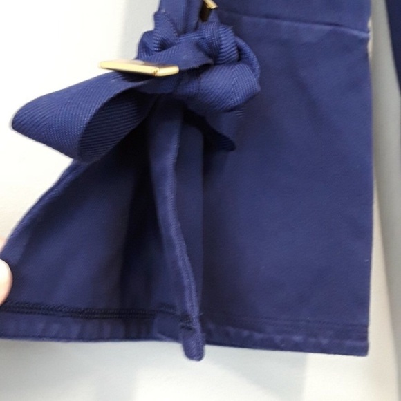 LAUREN RALPH LAUREN Navy Tie Sleeve Sailor Top - Picture 6 of 13